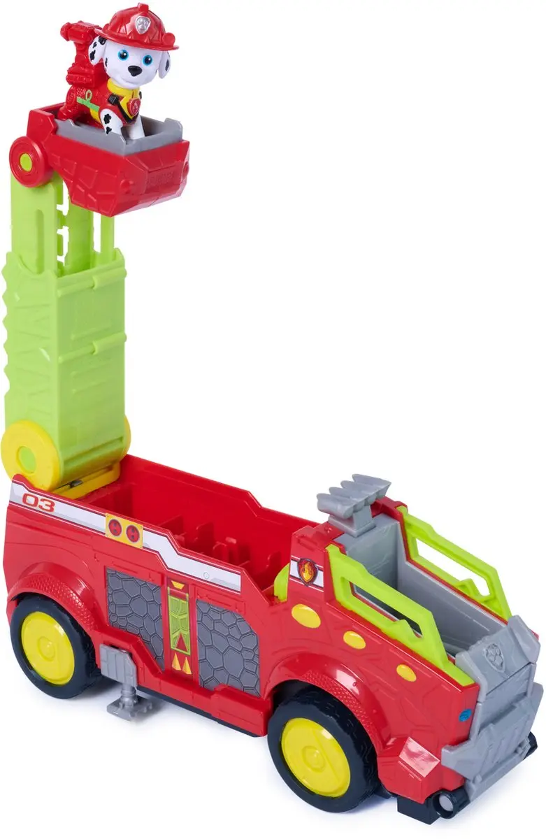 PAW Patrol Dino Rescue Marshall Speelgoedbrandweerwagen 6076167 - Meerkleurig