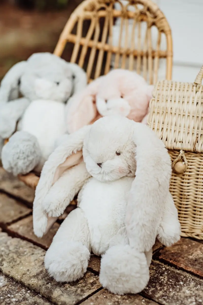 Bunnies By The Bay Nibble Knuffelkonijn 30cm - Crème
