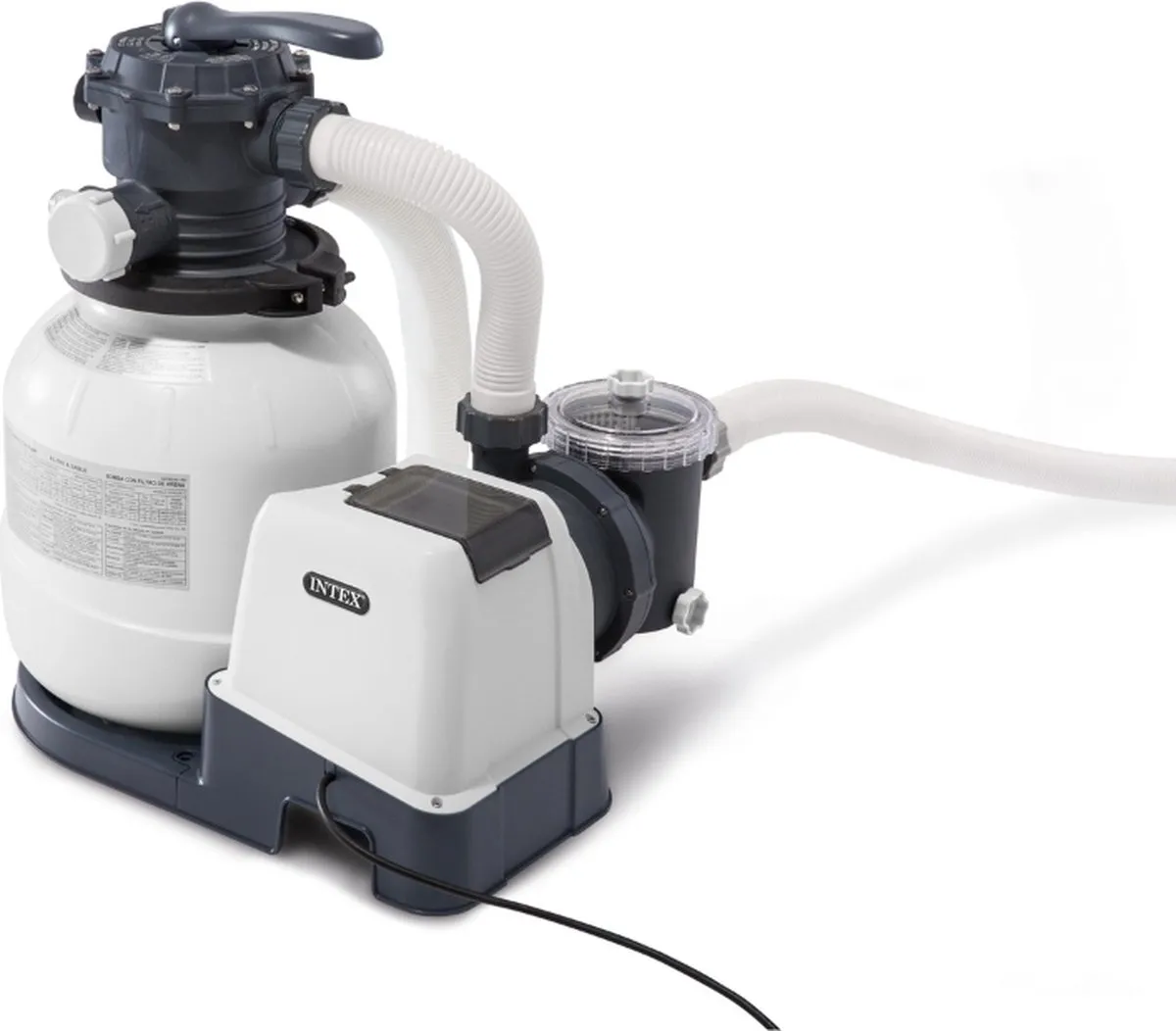 Intex 26646GS Zandfilterpomp 7900L/u - 75kg Filterzand & Scrubborstel