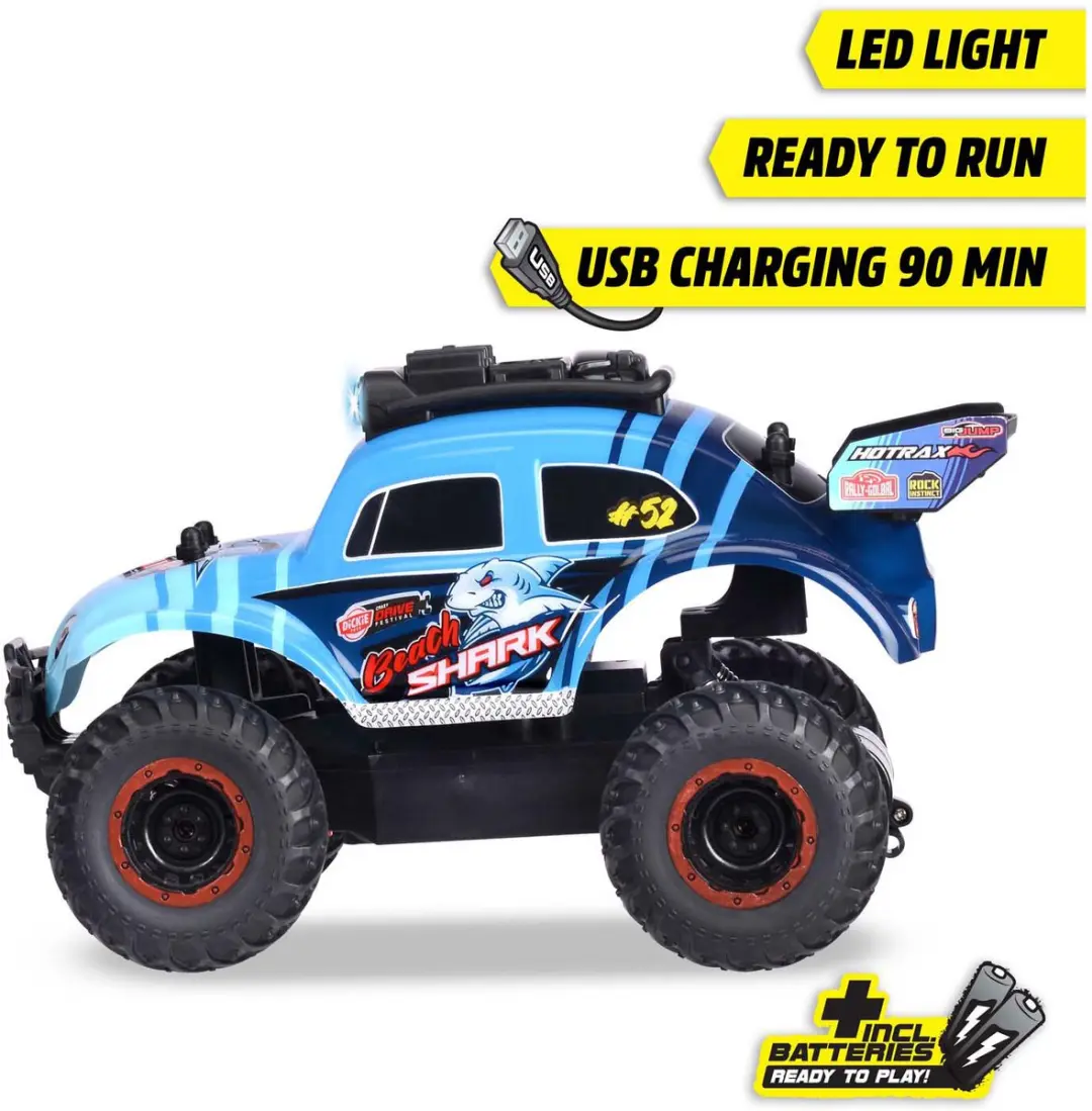 Dickie Toys Rc Volkswagen Beetle Baja Bug 201105008 - Blauw/Zwart