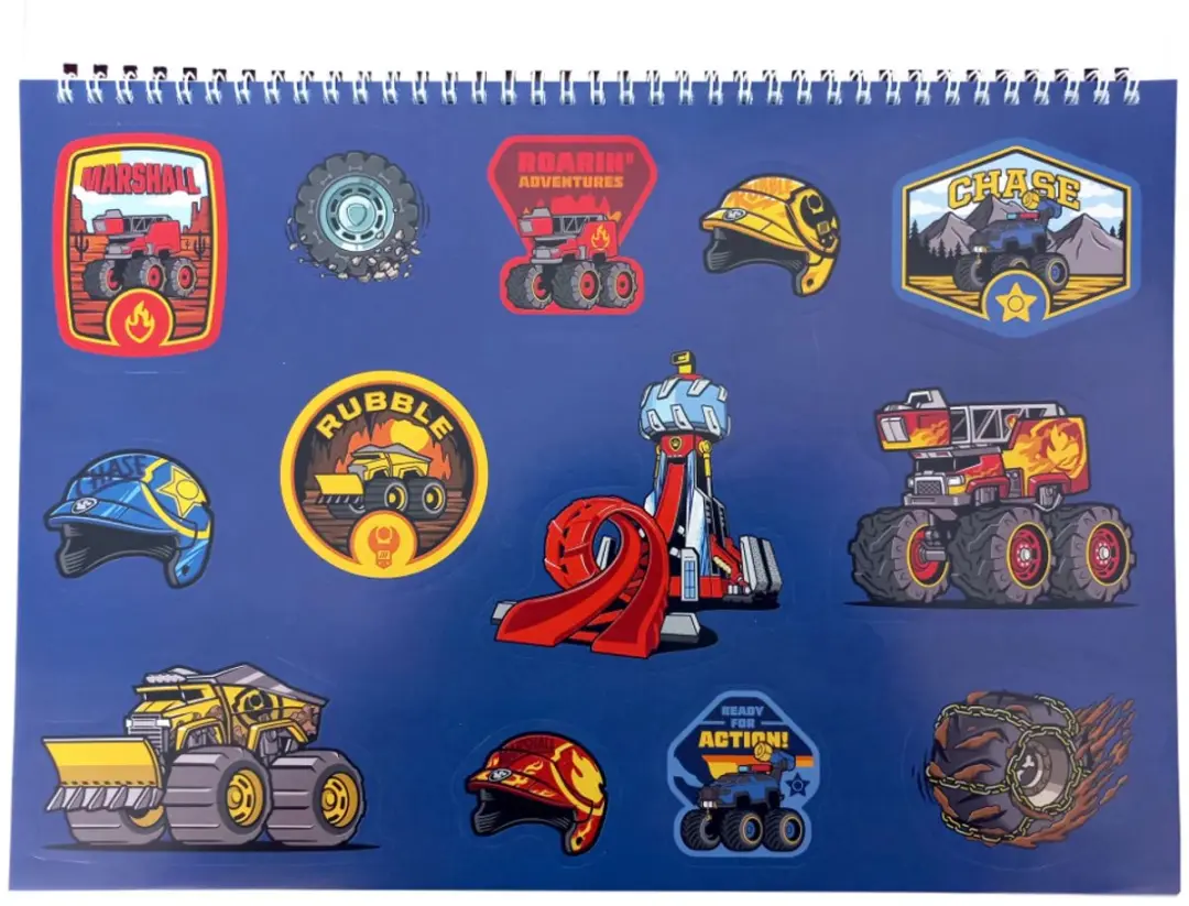 PAW Patrol Rescue Wheels A4 Schetsboek - 40 Pagina's - Stickers