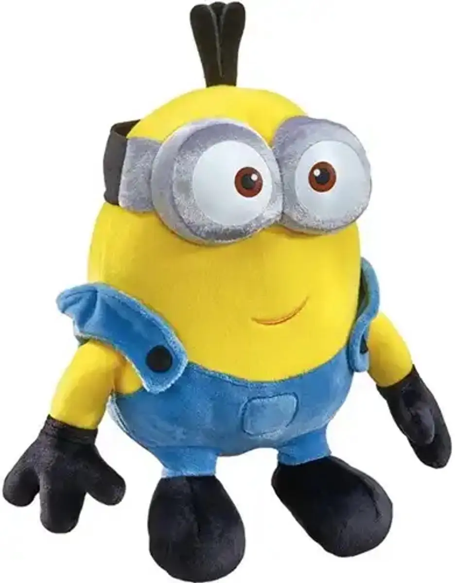 Minions Kevin Pluche Knuffel 27cm - Geel/Blauw