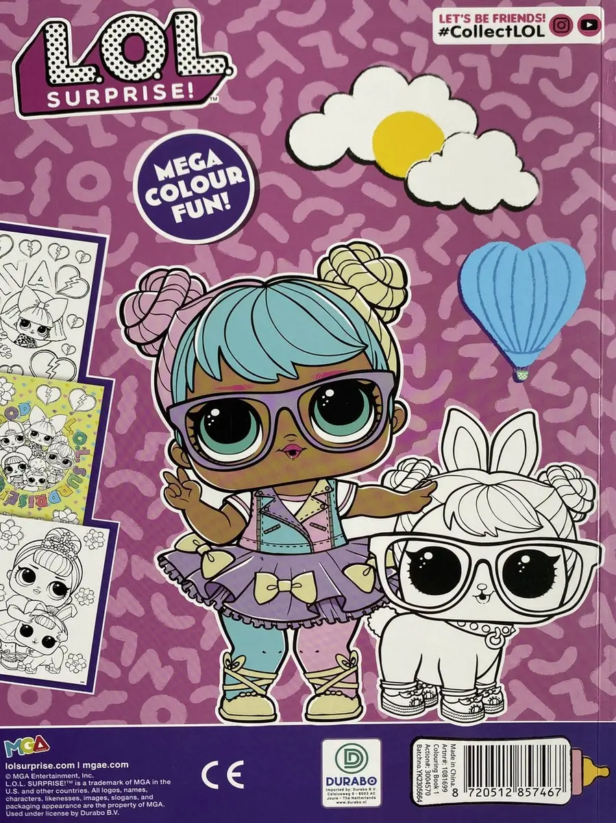 LOL Surprise! Kleurboek 70 Pagina's - Multicolor