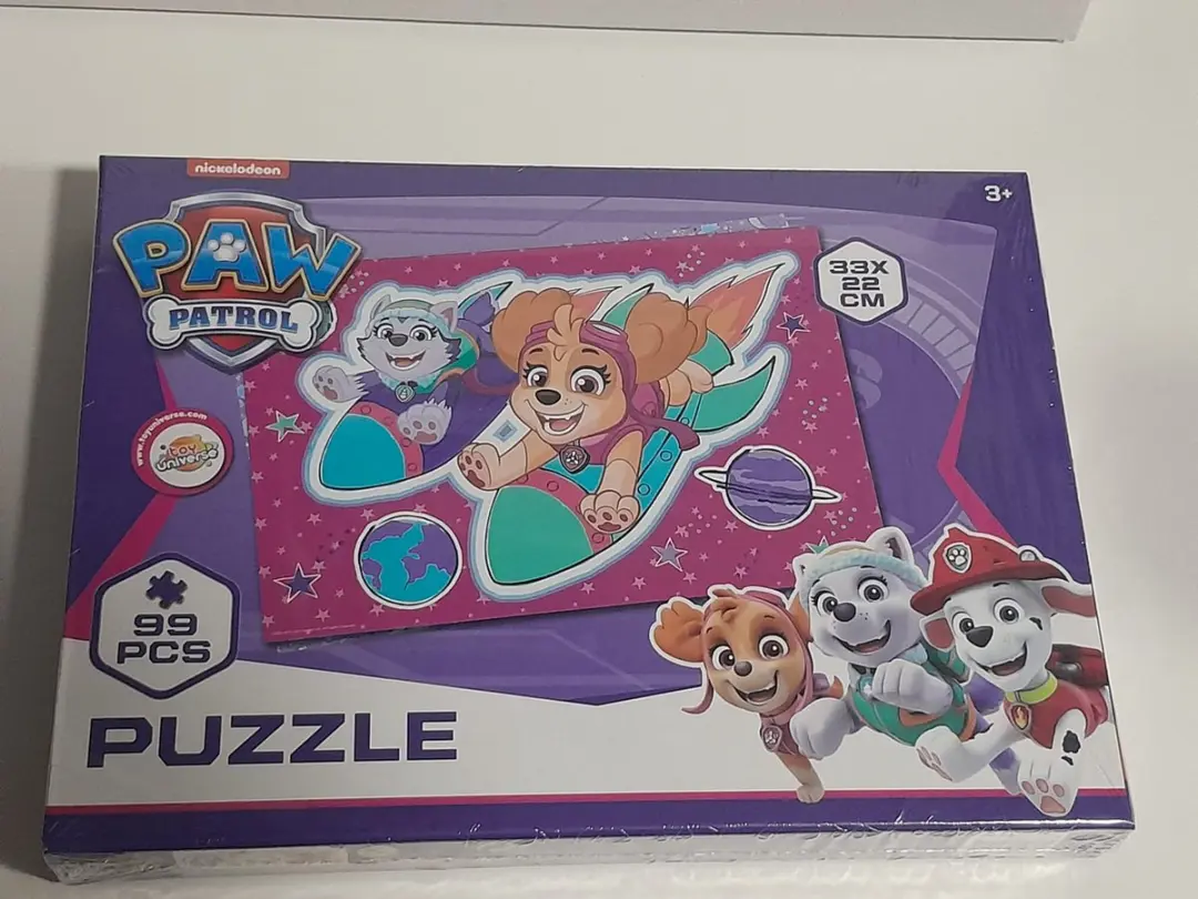 PAW Patrol Puzzel 99 Stuks - 33x22cm - Paars