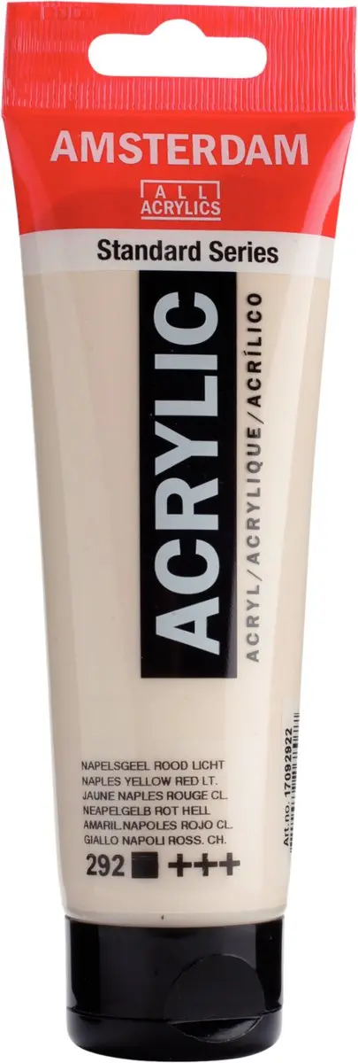 Amsterdam Standard Acrylverf 120ml - Napelsgeel Rood Licht - afbeelding 6 van 6