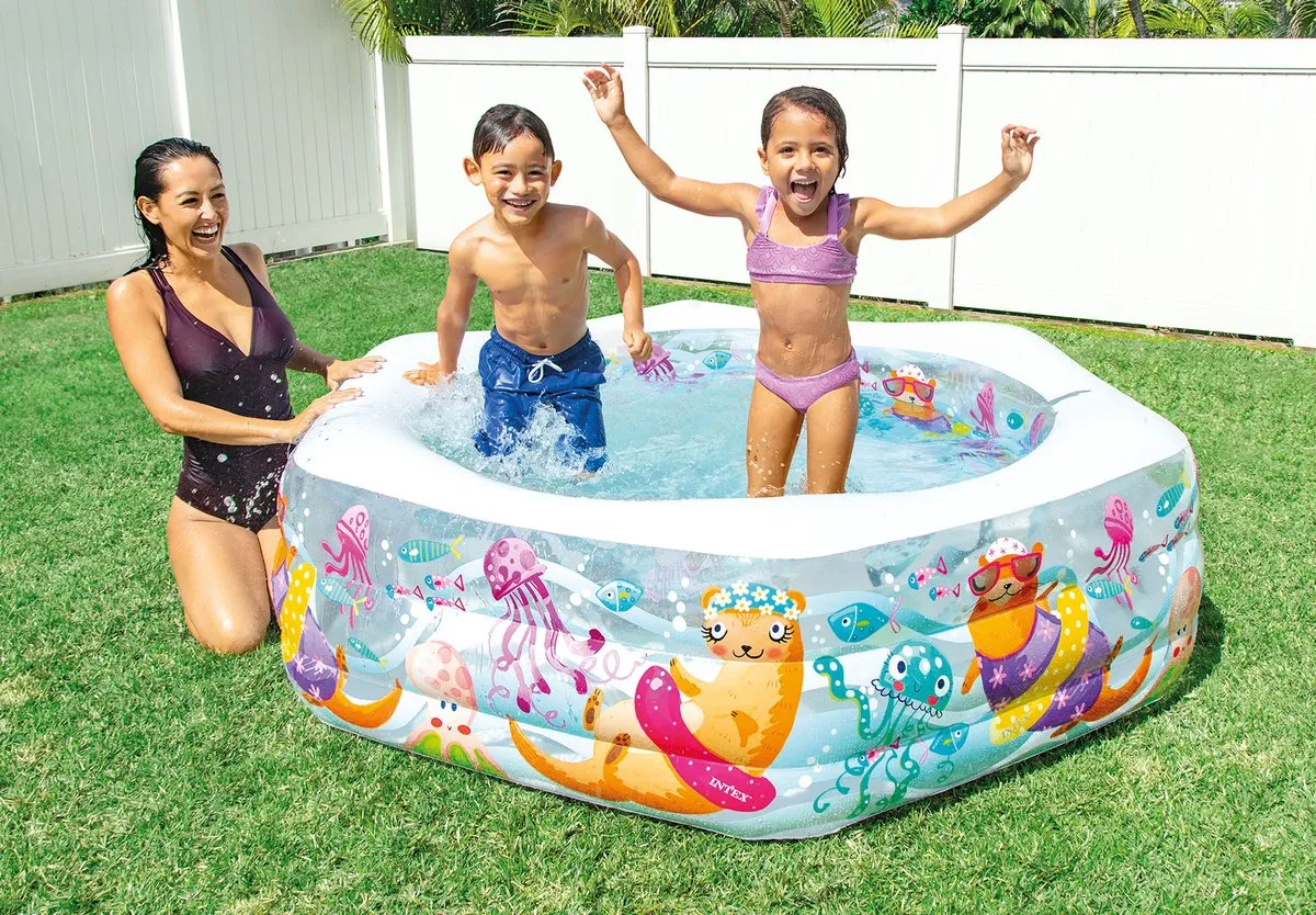 Intex Happy Otter Opblaaszwembad 56493 - 191x178x61cm - 510L - Multicolor - afbeelding 3 van 6