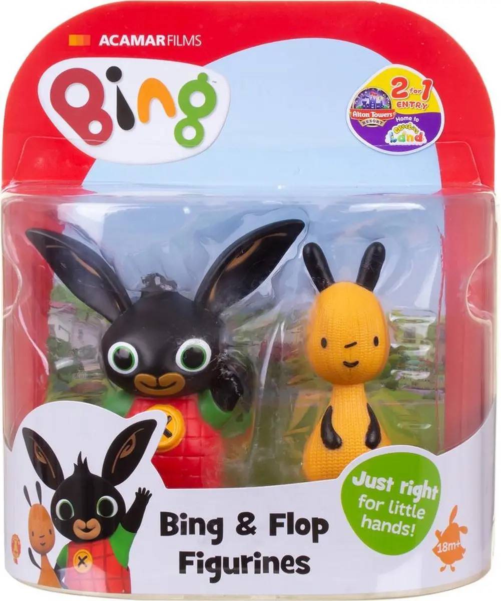 Bing Bing & Flop Speelfiguurtjes - BI3528 - Zwart/Bruin