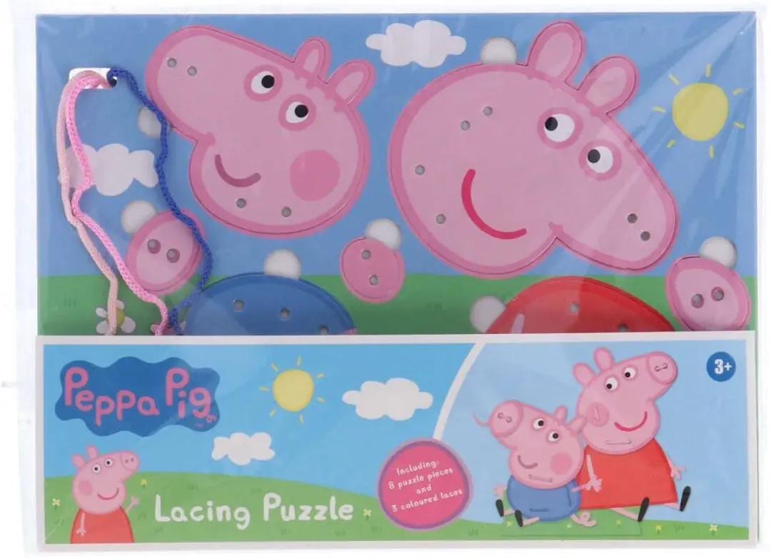 Peppa Pig Veterpuzzel 8 Stuks - Meerkleurig