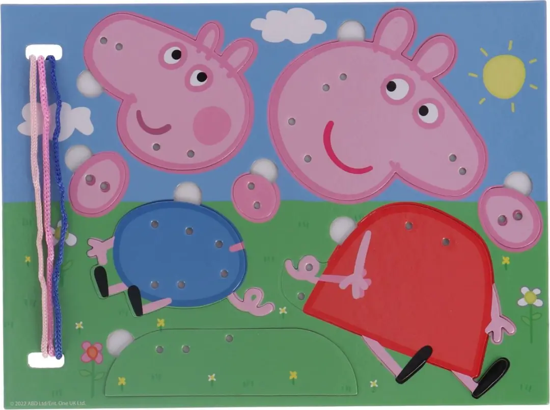 Peppa Pig Veterpuzzel 8 Stuks - Meerkleurig