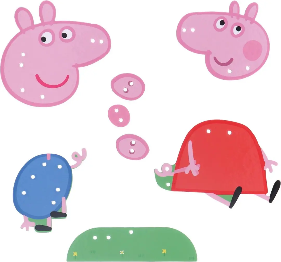 Peppa Pig Veterpuzzel 8 Stuks - Meerkleurig - afbeelding 6 van 6