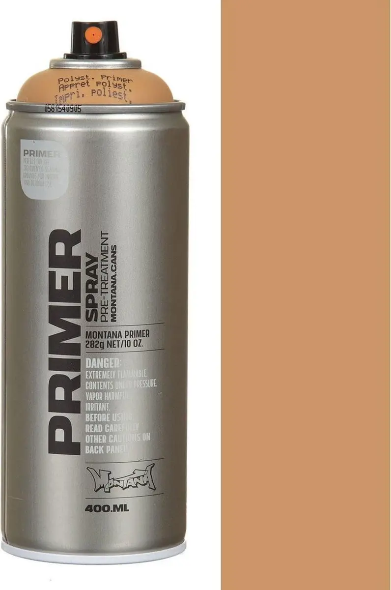 Montana Gold Polystyreen Primer Spuitverf 400ml - Okerbruin
