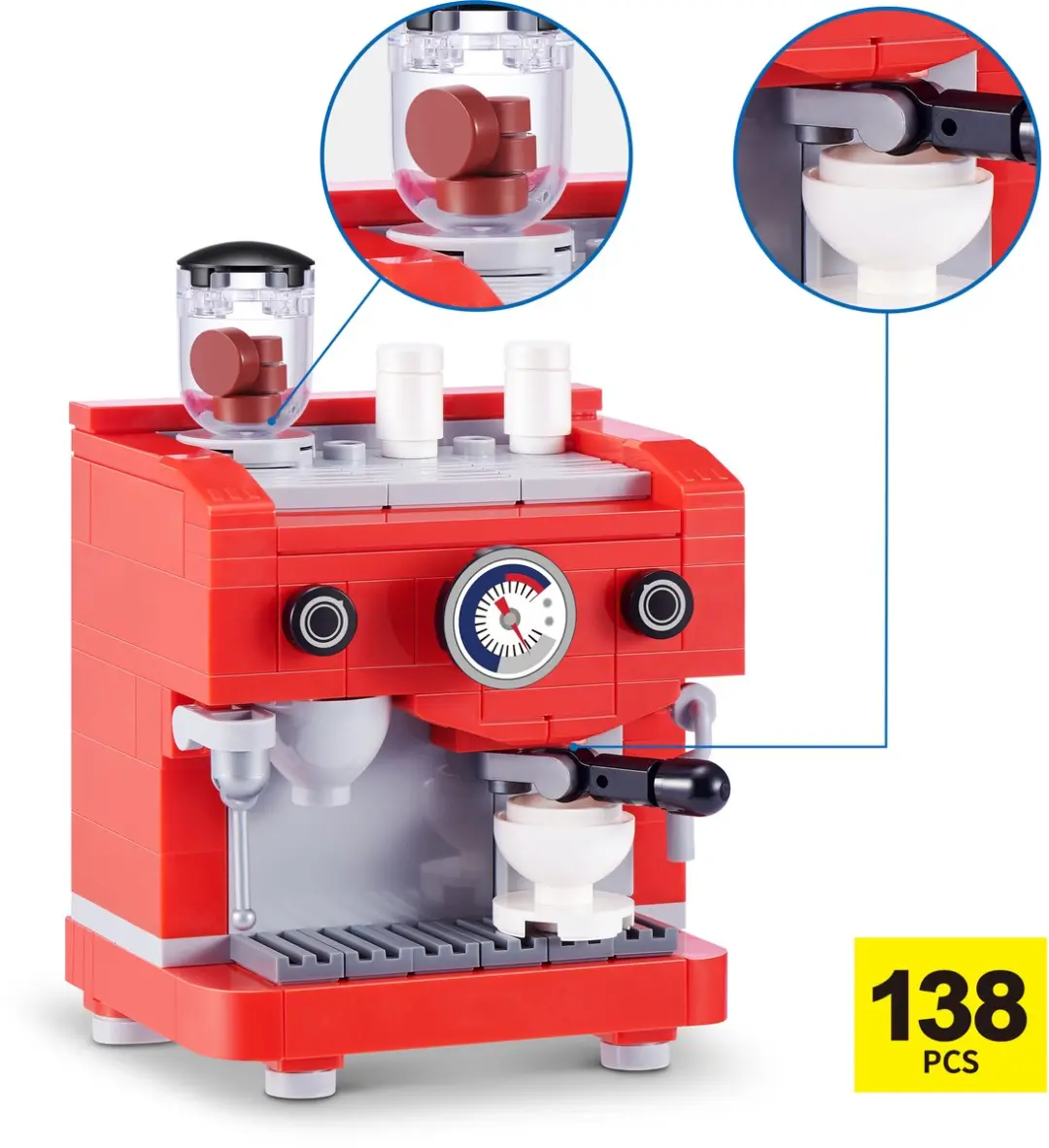 Zuru Max Bricks Home Koffiezetapparaat Speelgoed - Meerkleurig - afbeelding 6 van 6