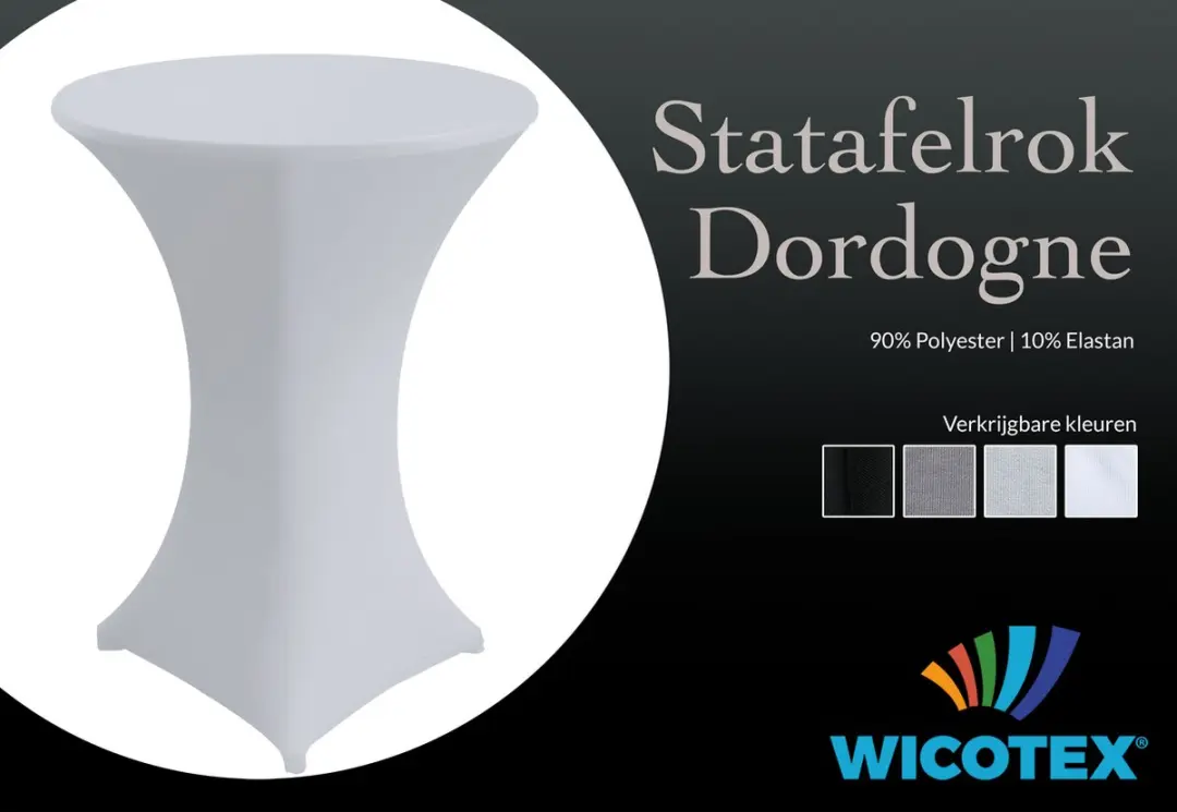 Wicotex Statafelhoes 80x110cm Wit