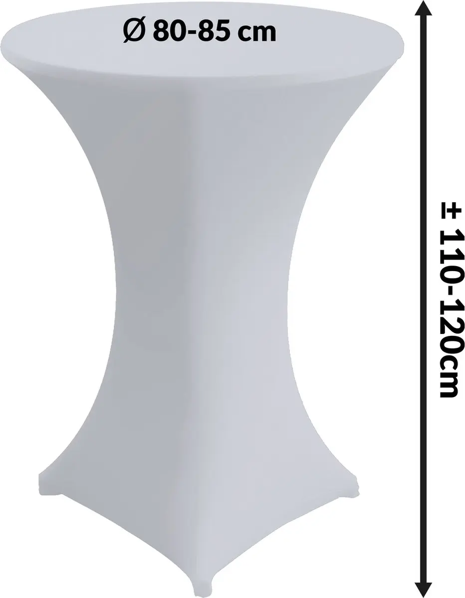 Wicotex Statafelhoes 80x110cm Wit