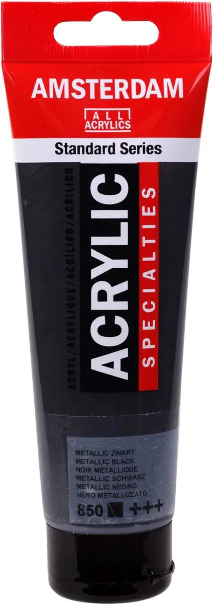 Amsterdam Acryl 20ml Metallic Zwart