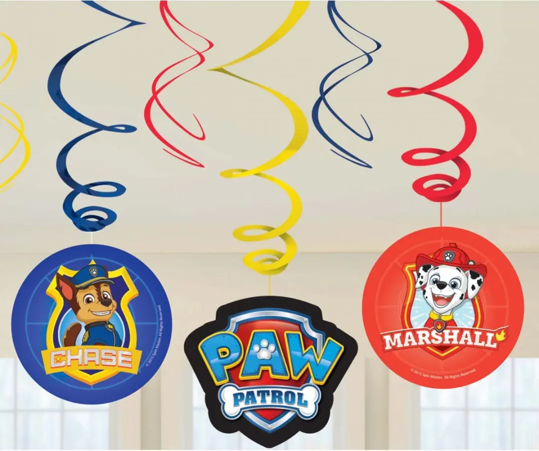 PAW Patrol Swirls Slinger - 6 Stuks - Rood/Blauw/Geel