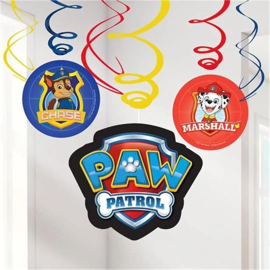 PAW Patrol Swirls Slinger - 6 Stuks - Rood/Blauw/Geel