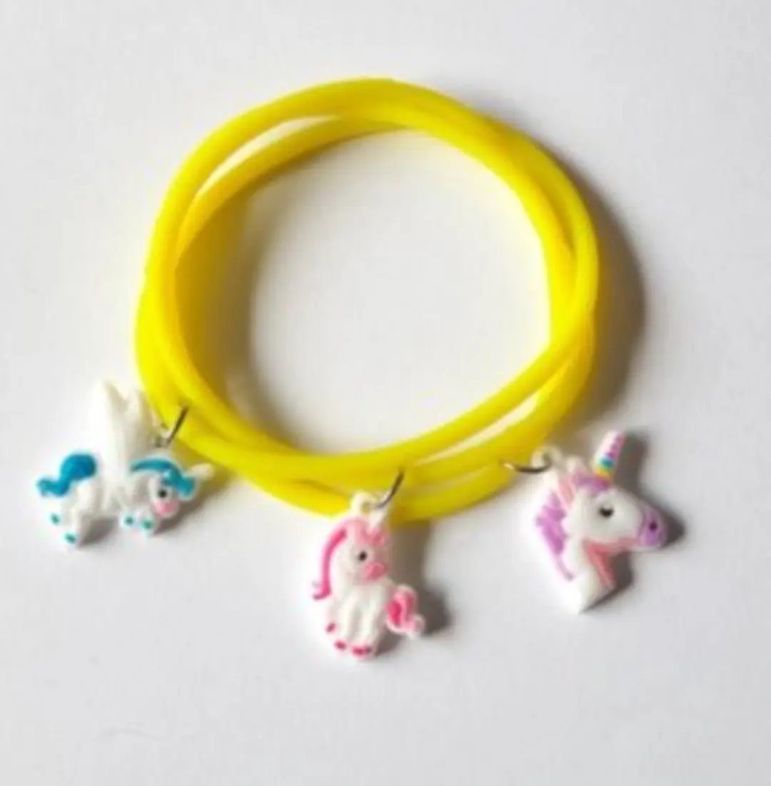 Unicorn Armbandjes Geel - Set van 3
