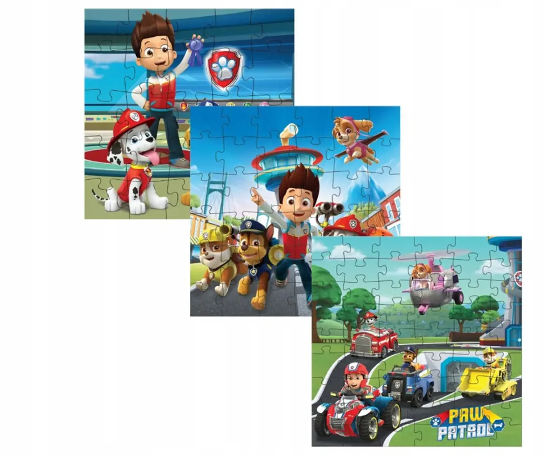 PAW Patrol 3-in-1 Puzzels Speeltuin - 25/36/54 Stukjes