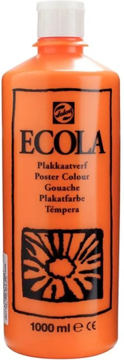 Talens Ecola Plakkaatverf Oranje 1000ml