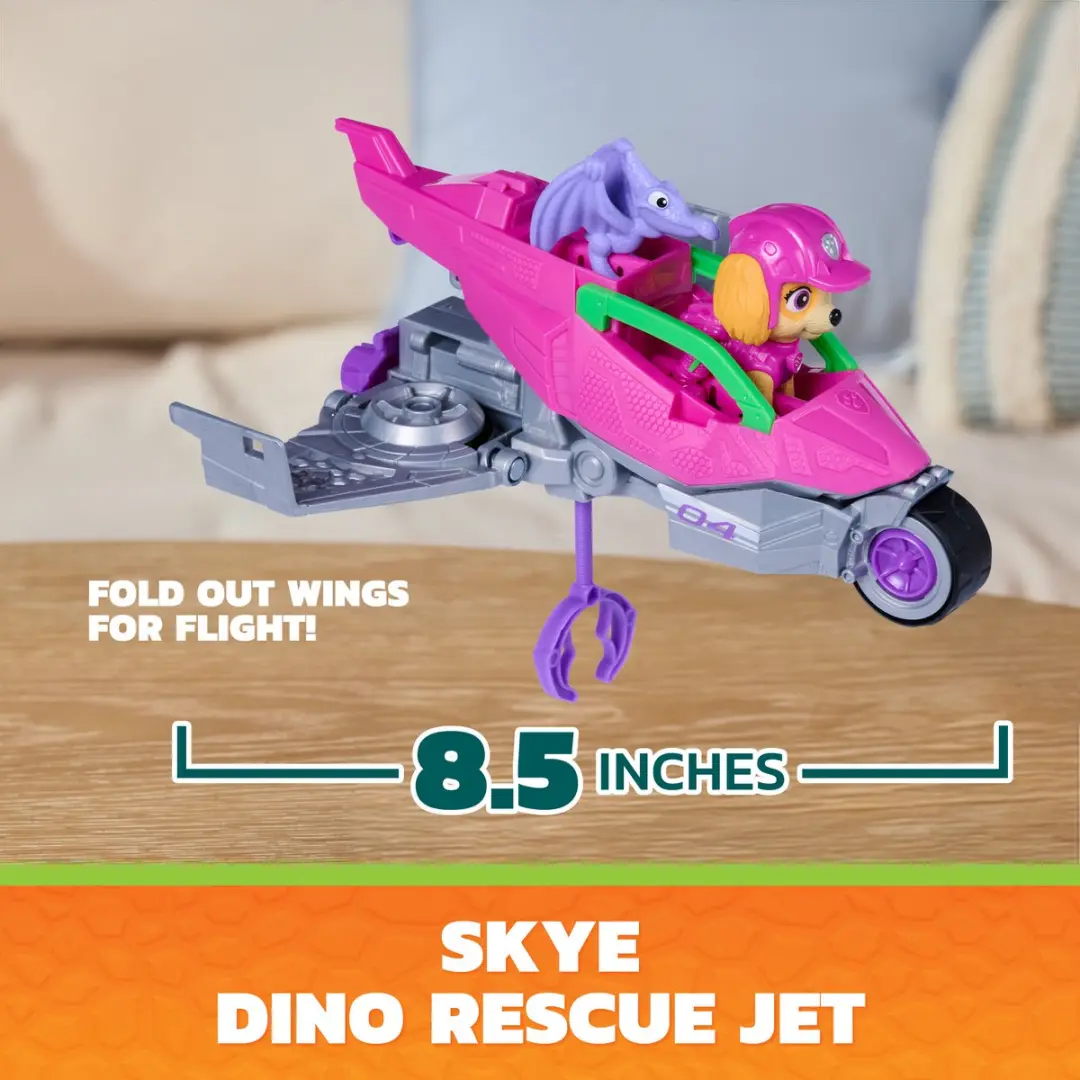 PAW Patrol Skye Dino Rescue Jet 6075758 - Meerkleurig - afbeelding 6 van 6