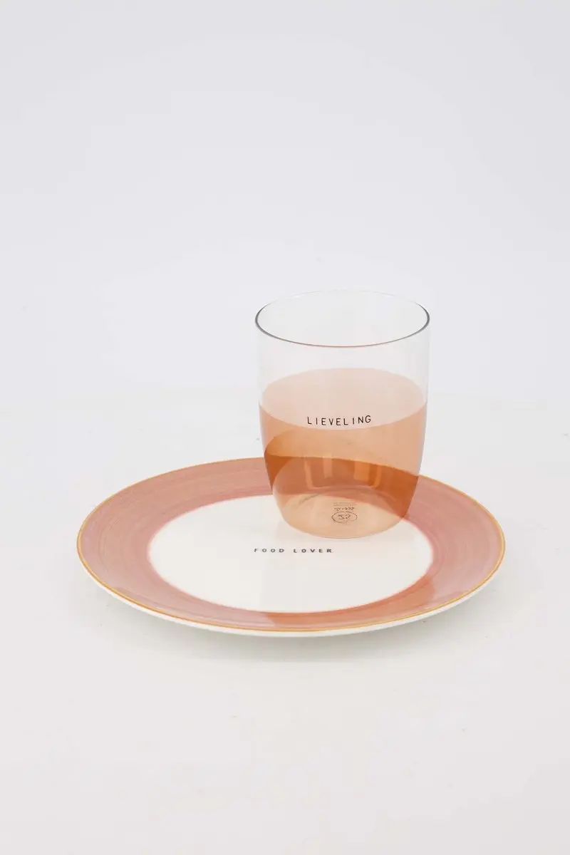 Zusss Food Lover Ontbijtbordje & Drinkglas