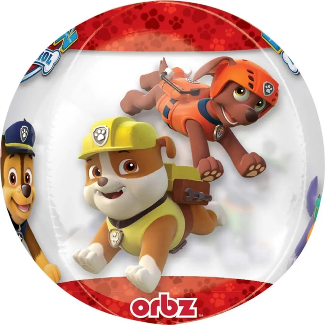 PAW Patrol Ballon Folie 40x38cm - Rood/Wit