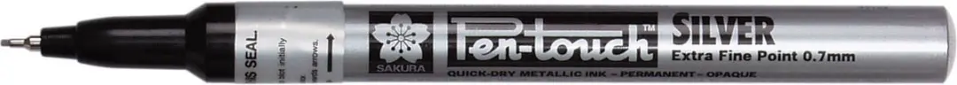 Sakura Pen-Touch EF Zilver Viltstift 1-2mm