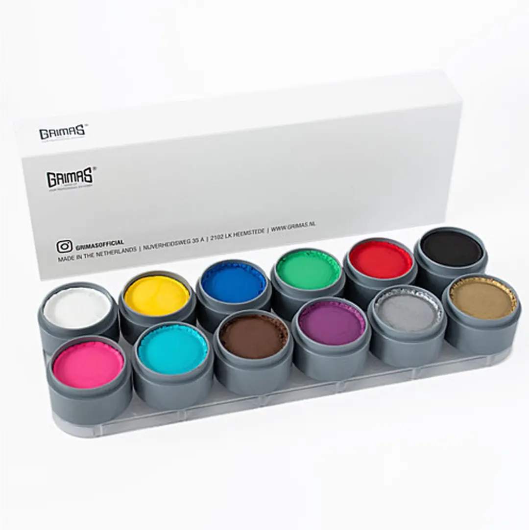 Grimas Water Make-up 12 Stuks