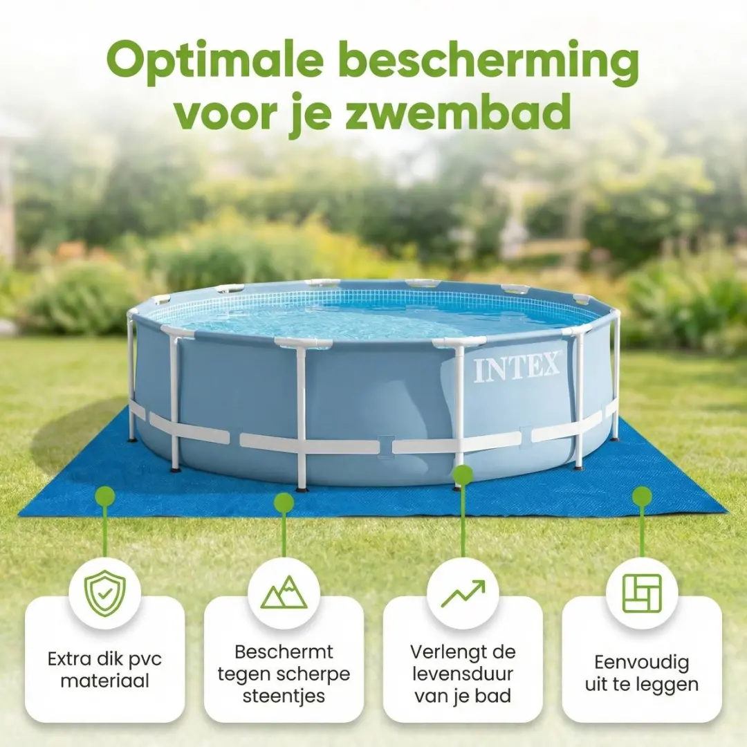 Intex Easy Set Zwembad 396x84cm - Blauw - 8-delig