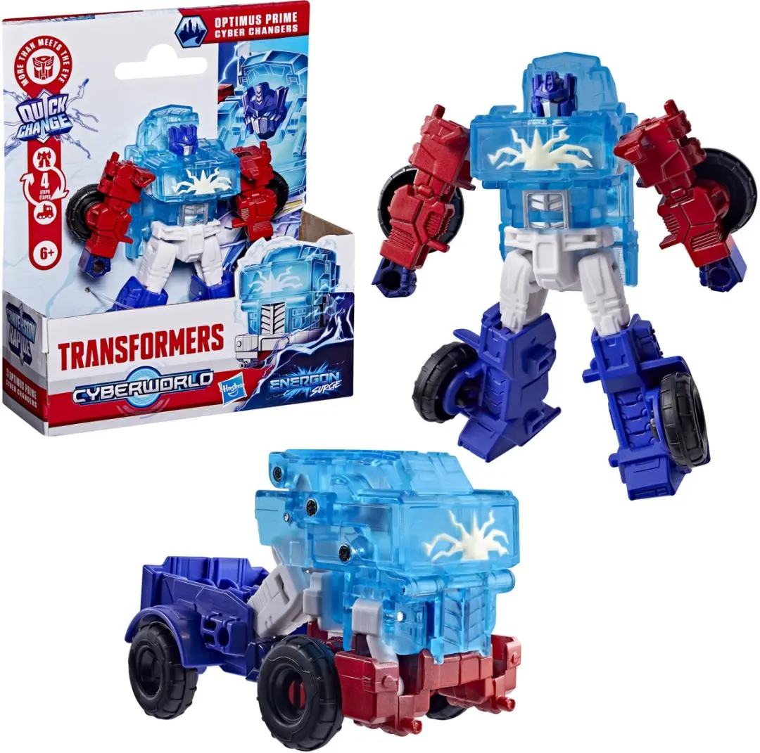 Transformers Cyberworld Energon Surge Optimus Prime Cyber Changers Actiefiguur G