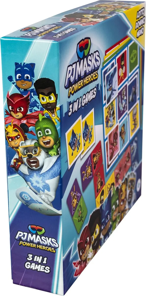 Tactic PJ Masks 3-in-1 Spellenverzameling - Memo Lotto Domino - 60483 - afbeelding 6 van 6