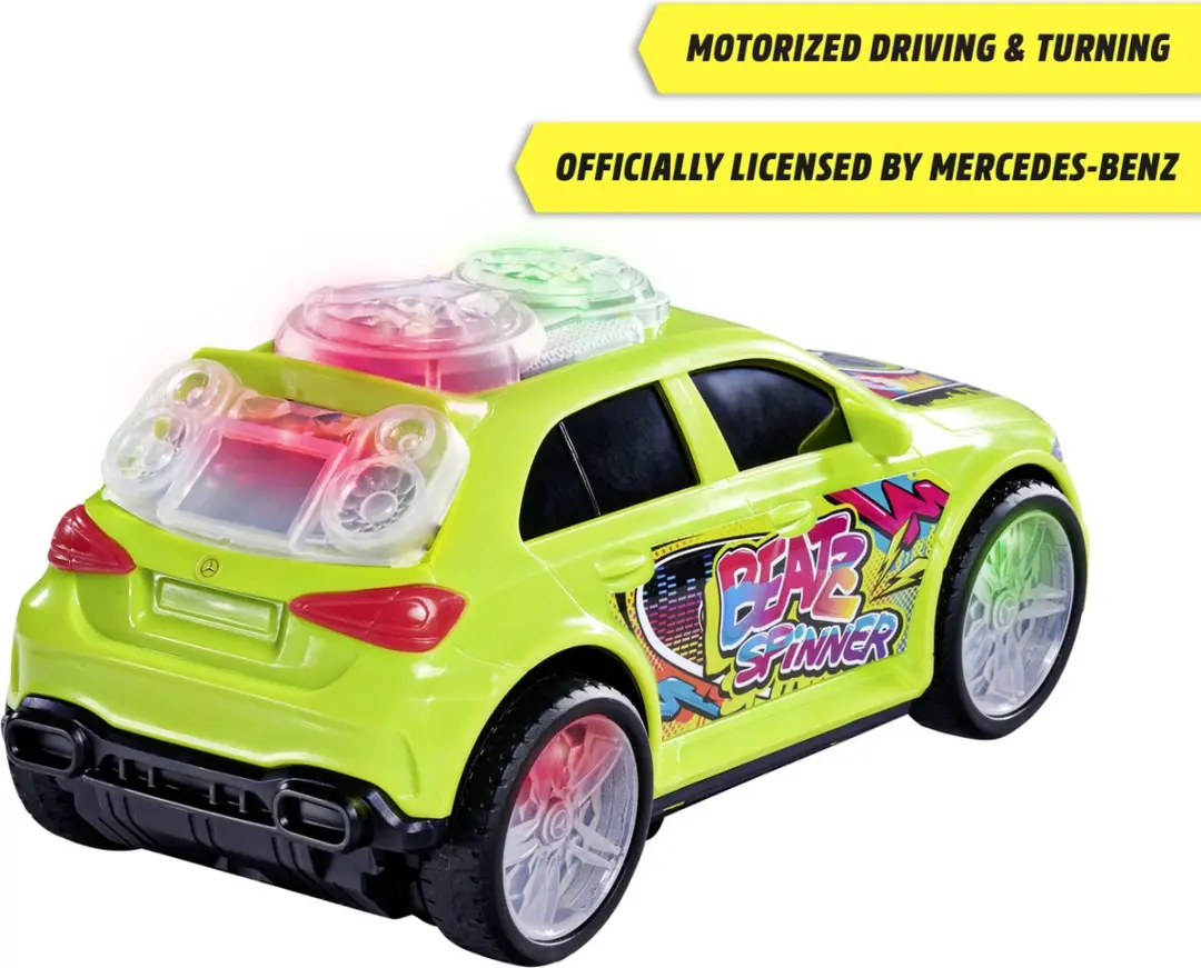 Dickie Beatz Spinner Mercedes A Class 24cm - Groen/Zwart/Grijs