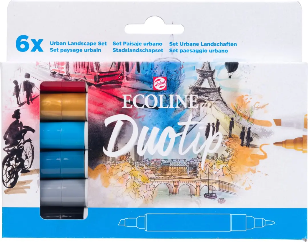 Ecoline Duotip Urban Landscape Marker Set