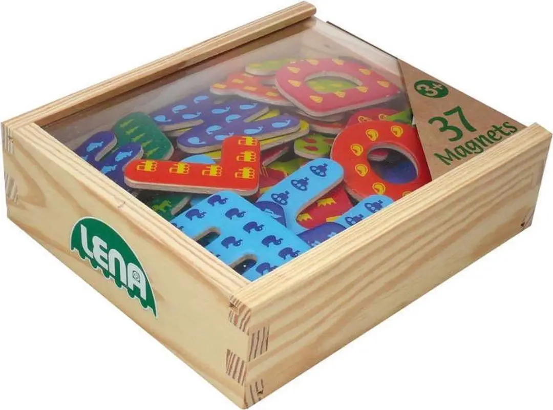 Lena Holz Magnetische Letters Multikleur