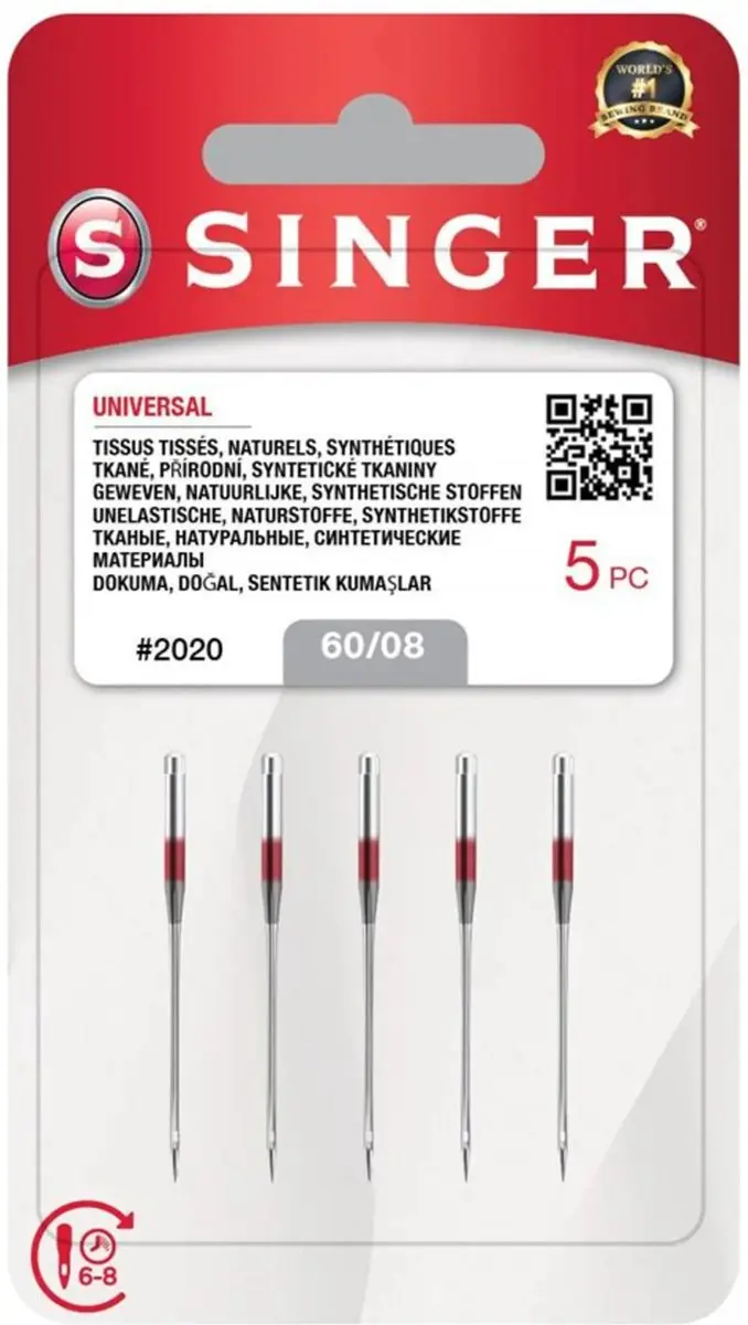 Singer Universal 2020 60 Naalden - 5 Stuks