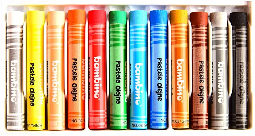Bambino Oliepastels 12 Stuks - Pastel