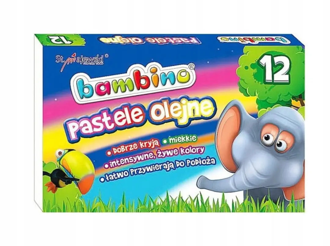 Bambino Oliepastels 12 Stuks - Pastel