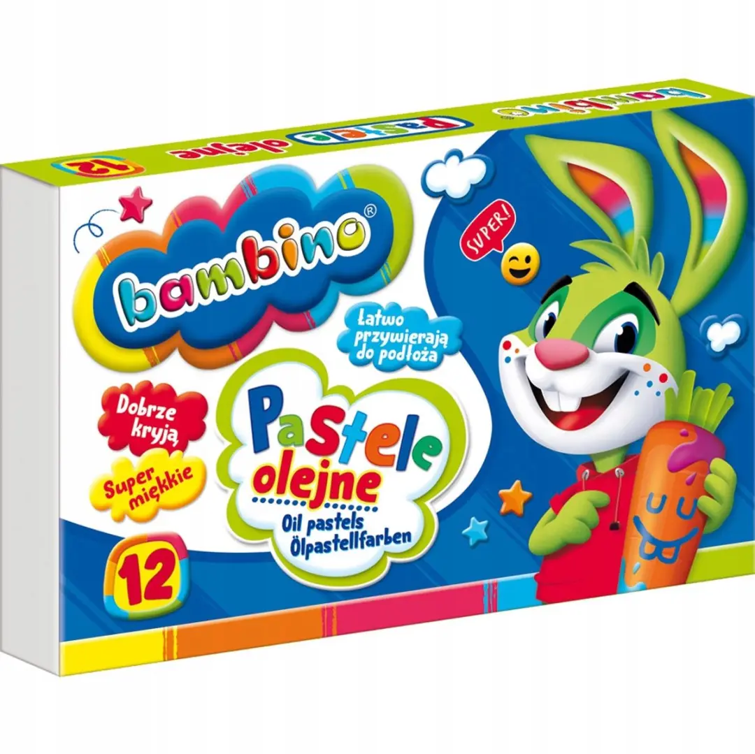 Bambino Oliepastels 12 Stuks - Pastel