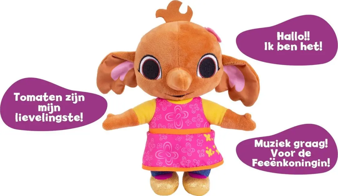 Bing Pratende Sula Knuffel - Multikleur