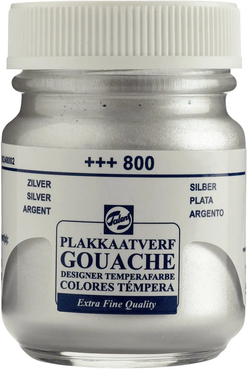 Royal Talens Gouache Verf Extra Fijn Zilver 50ml