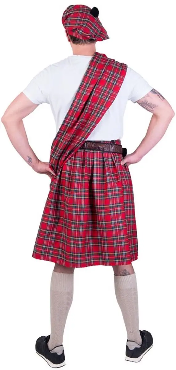Espa Schotse Kiltpak Colin - One Size - Rood/ Groen