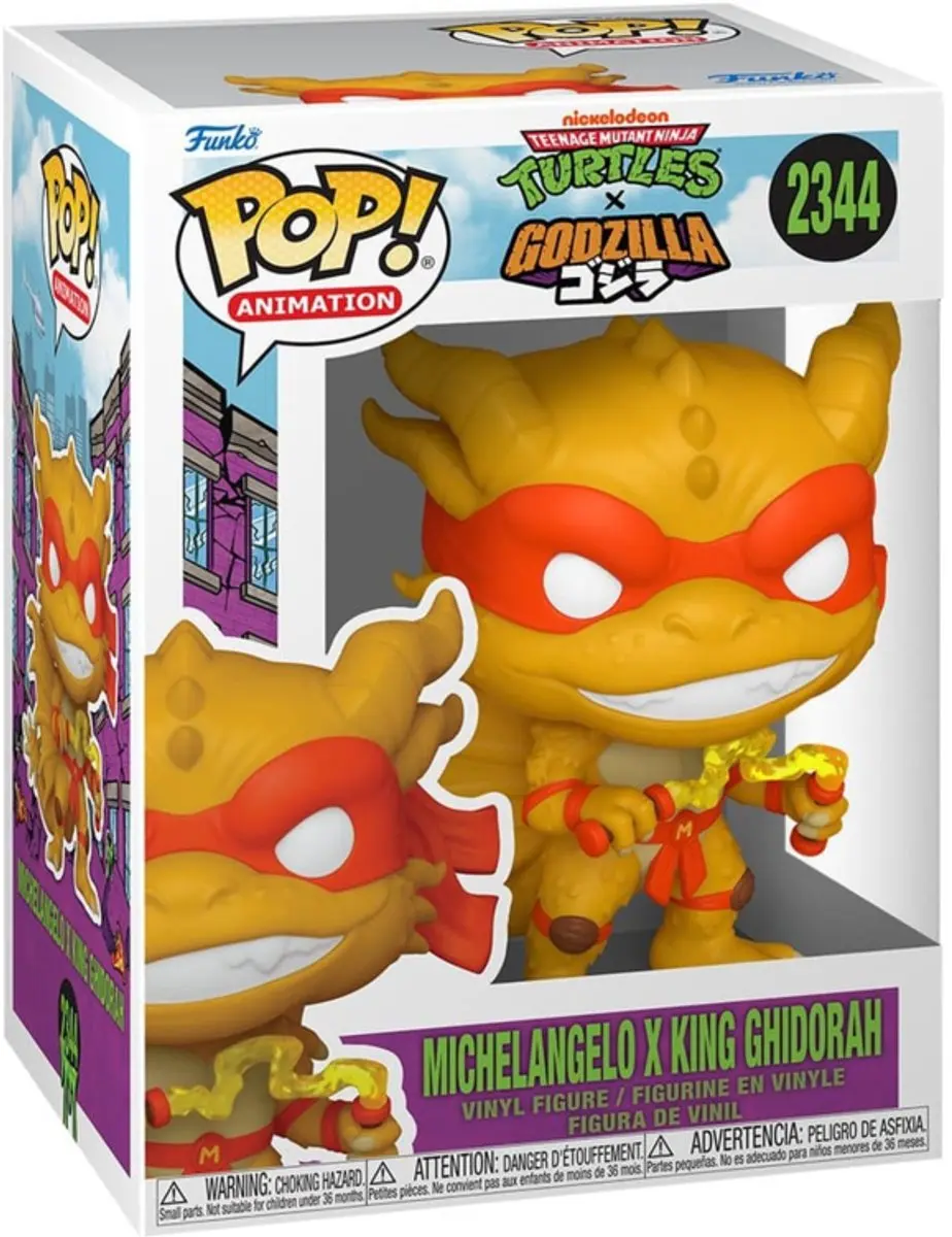 Funko Godzilla x Turtles POP! Michelangelo & King Ghidorah - FK90586