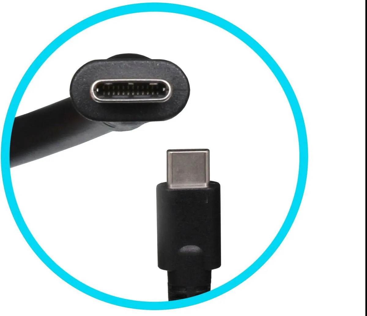 HP 940282-001 USB-C Oplader 90W - Zwart