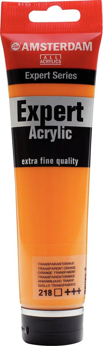 Amsterdam Expert Acrylverf Transparantoranje 150ml