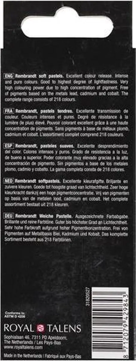 Rembrandt Softpastel Half 5 Gele Oker - 5 Stuks