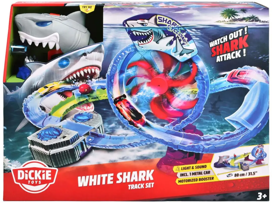Dickie Toys Racebaan Witte Haai Trackset 203338002