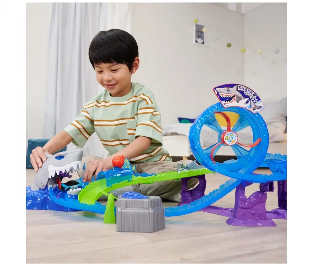 Dickie Toys Racebaan Witte Haai Trackset 203338002 - 2x AA - afbeelding 6 van 6