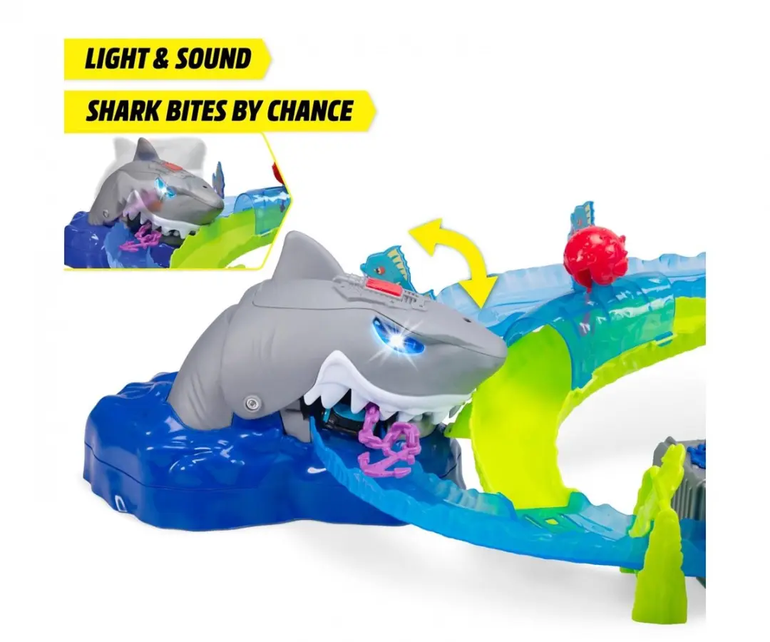 Dickie Toys Racebaan Witte Haai Trackset 203338002 - 2x AA