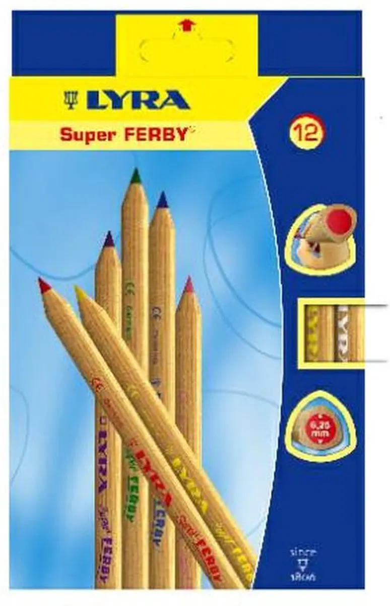 Lyra Super Ferby Kleurpotloden 12 Stuks - Meerkleurig